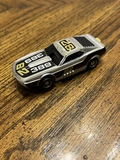 Vintage 1970's Tyco Mustang 389 Chrome Funny Car #82 Slot Car Hong Kong