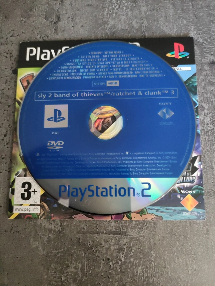Disque De Démos De Ratchet Clank 3 Et Sly 2 Pour Sony PlayStation 2. - Photo 3/4