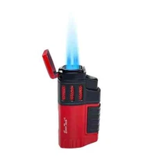 Ever Tech Quad  Jet Flame Butane Torch Lighter W/ Cigar Punch Windproof Outdoor
