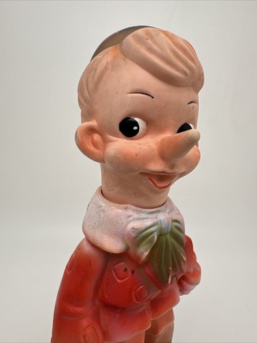 Vintage Pinocchio Toy By Brev Made In Italy Rubber Toy 1950s Era- 9In …103 - Picture 20 of 24