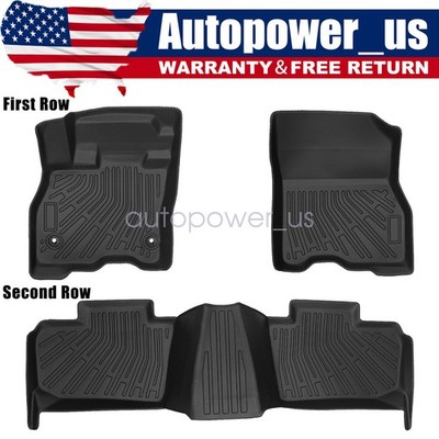 1st & 2nd Row Floor Mats Liner Fits 2011 2012 2013 Nissan Leaf TPE Replacement