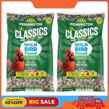 2 Pack Pennington Classic Wild Bird Feed and Seed, 40 lb. Bag