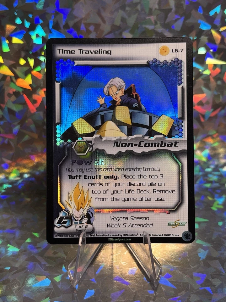 DBZ CCG Promo Time Traveling Vegeta Season L6-7 Dragon Ball TCG Score LP - Image 2 of 3
