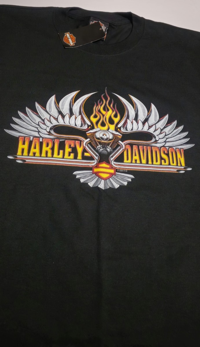 Vintage Harley Davidson Shirt Mens Large Black 2004 Cyprus HD NWT