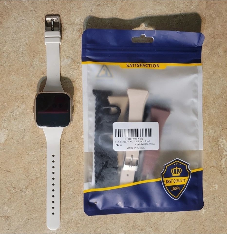 Smartwatch Fitbit Versa fitness ouro rosa alumínio (FB504) *FUNCIONANDO* - Imagem 2 de 4