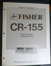 FISHER CR-155 Cassette Deck Service Manual Original