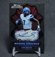 Michael Strachan Rookie Auto RC 2021 Wild Card Alumination Card ABC-A Charleston