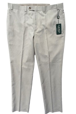 LAUREN RALPH LAUREN~NWT!!~EMORY TAN FLAT FRONT DRESS PANTS MENS 38X32