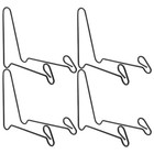 4PCS Plate Display Stand: Black Metal Easel Holder Countertop Display Rack for