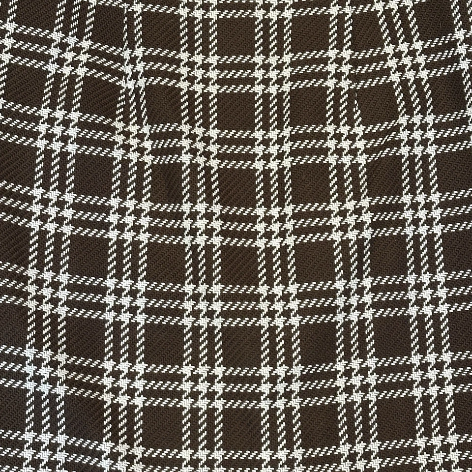 Vestido recto CHADWICKS para mujer mezcla de lana marrón a cuadros talla 12 preppy escuela Foto 2 de 4