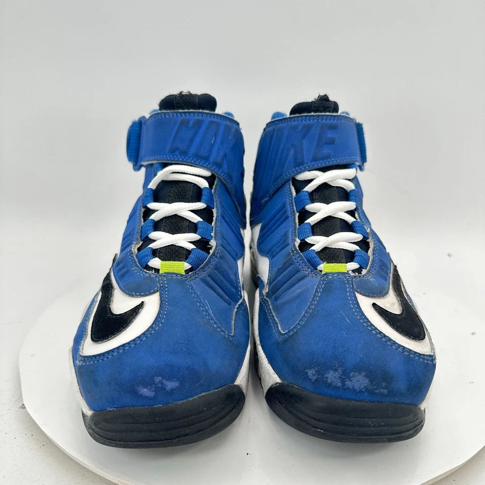 Nike Air Griffey Max 1 Men Size 8.5 354912-008 Platinum Midnight Navy Volt Shoes - Image 2 of 4