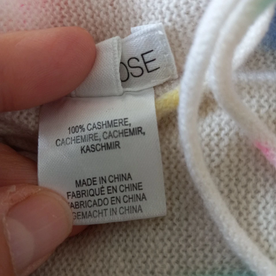 MINNIE ROSE Feminino Tie Dye Frine Triangle Cachecol Envoltório Casual Boho Todos os Dias Tamanho Único - Imagem 4 de 4