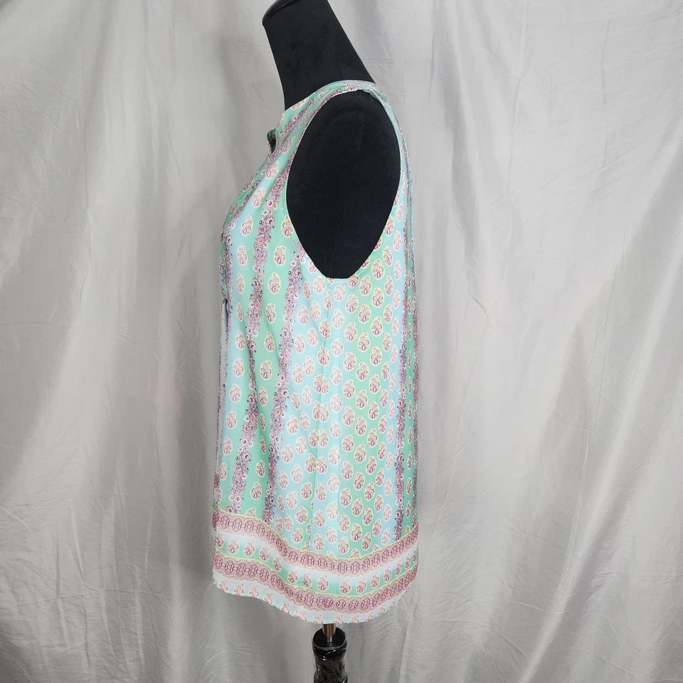 Blusa KENAR Talla Pequeña Cachemira Sin Mangas Forrada Plisada Popover Foto 2 de 4