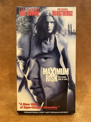 MAXIMUM RISK - Van Damme - VHS RARE PROMO - SHIPS FAST!