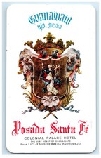Guanajuato Mexico Posada Santa Fe Colonial Palace Hotel Vintage Postcard