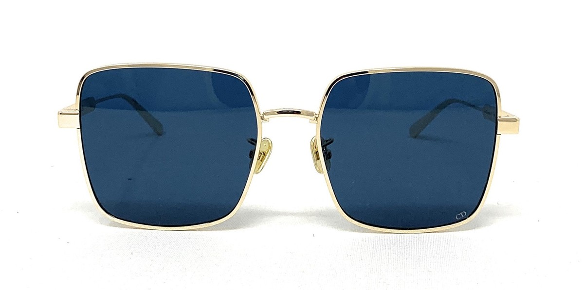 CHRISTIAN DIOR DiorCannage Square Sunglasses S1U B0B0 Gold