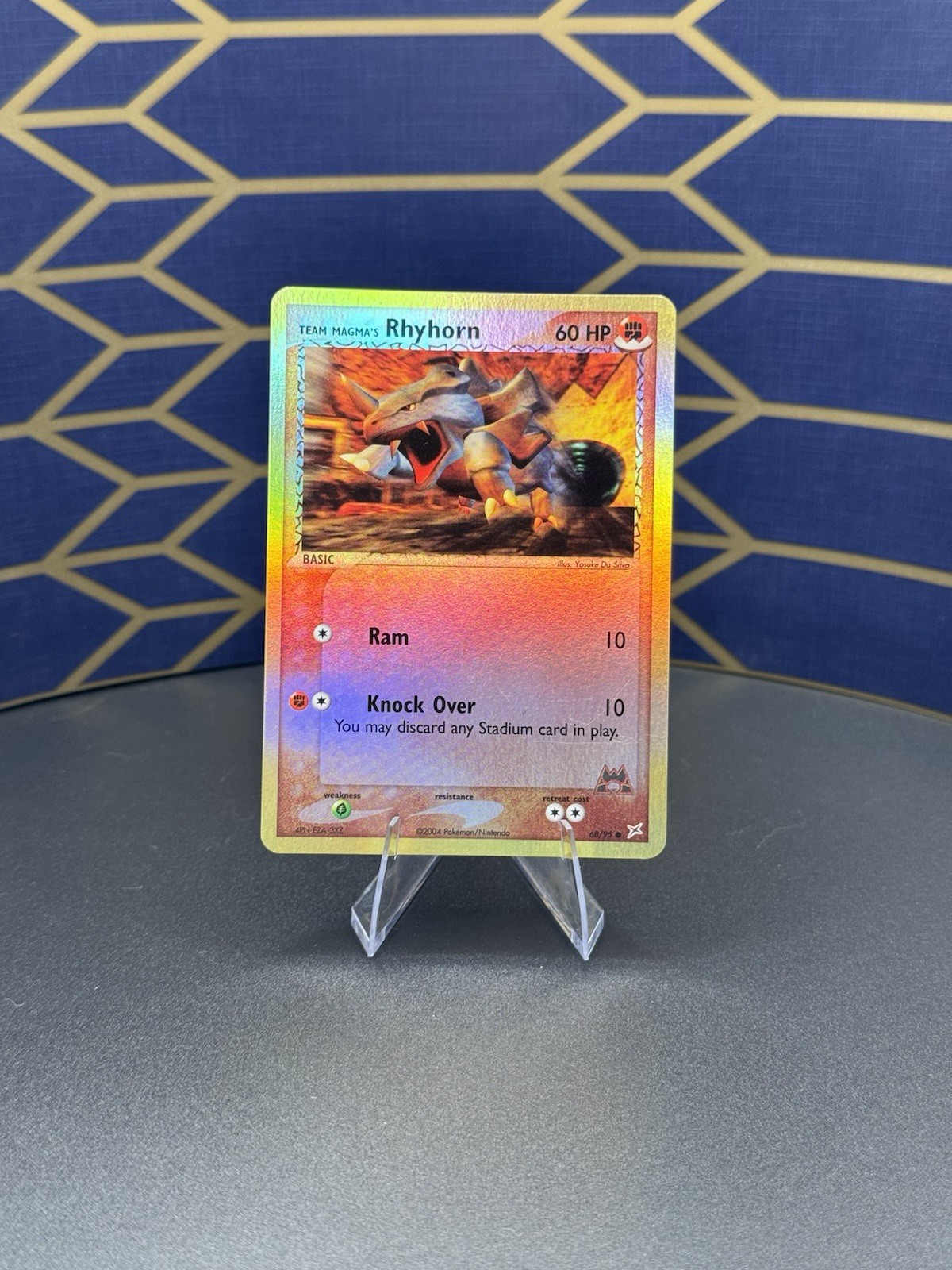 Team Magma's Rhyhorn 68/95 Team Magma vs Team Aqua Reverse Holo Pokemon TCG