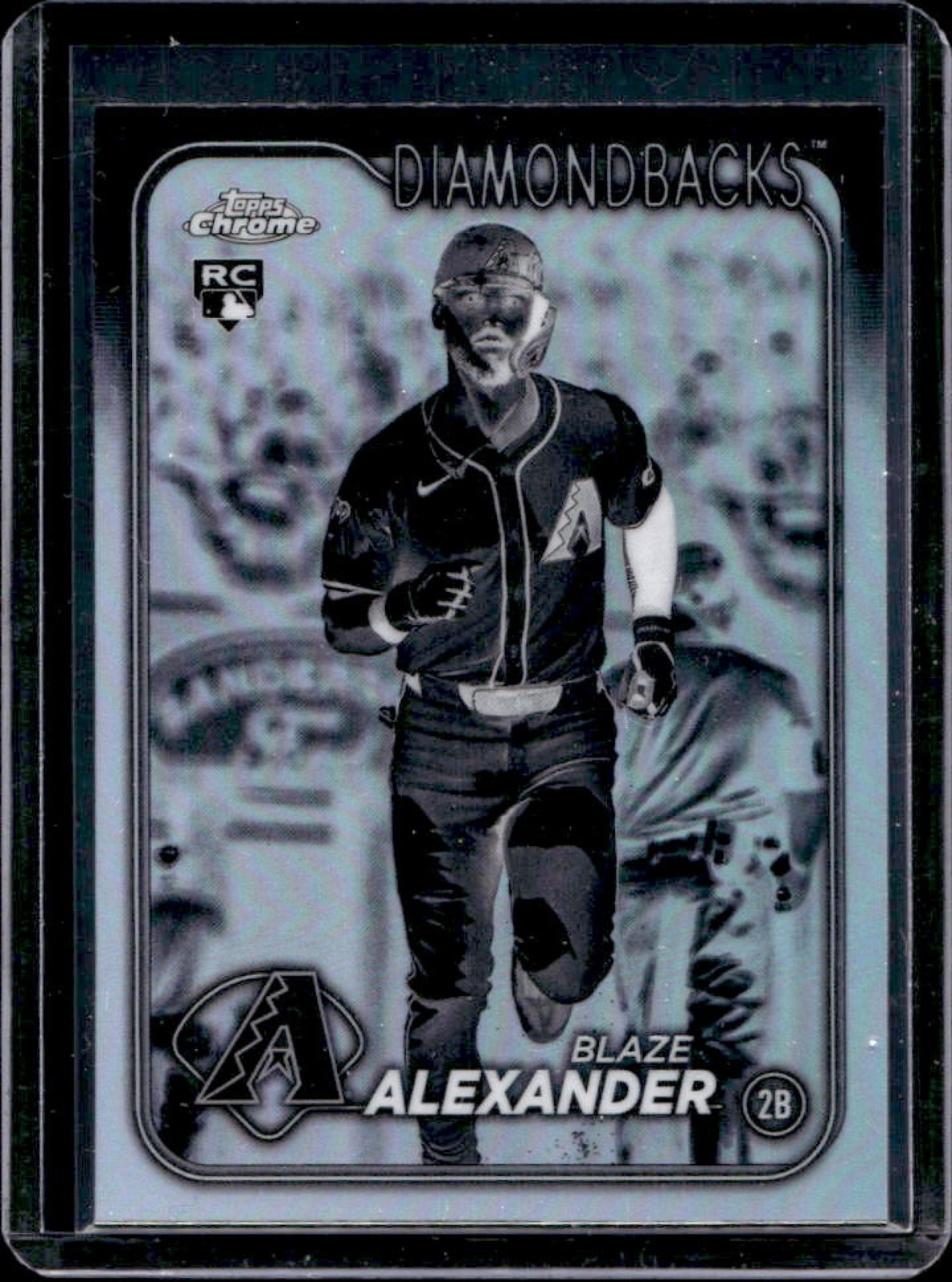2024 Topps Chrome Update Blaze Alexander RC Negative Refractor #USC53
