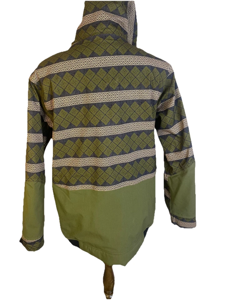 O'Neill Ropa Exterior de Nieve Chaqueta Cortafuegos Para Hombres Mediana Larga Estampado Azteca Con Capucha Foto 4 de 4