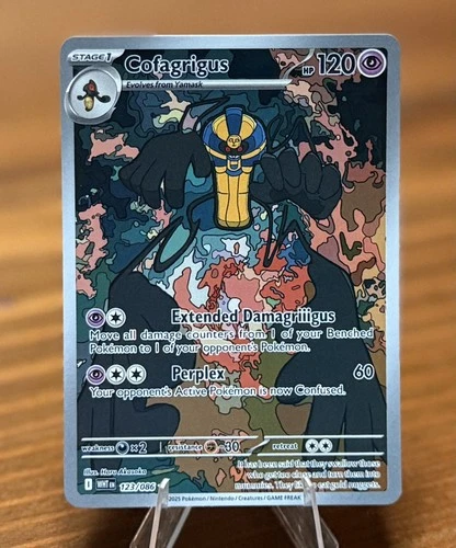 Cofagrigus Holo Illustration Rare SV: White Flare 123/086 2025 Pokemon NM