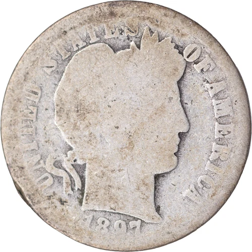 1897-O 10c Barber Dime ~ AG