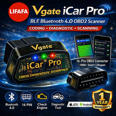 Vgate iCar Pro Bluetooth BLE 4.0 OBD2 Scanner BimmerCode iOS Android Code Reader