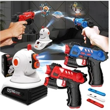 VATOS 2-Player Laser Tag Set with Projector – Infrared Toy for Kids Age 3+