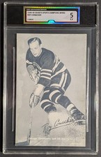 1948-49 Exhibits Sports Champions W469 Roy Conacher iCert 5 EX Blackhawks NHL
