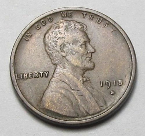 1915 S Lincoln Cent Penny - Very Nice VF/XF Coin - No Reserve!!!!(A1)