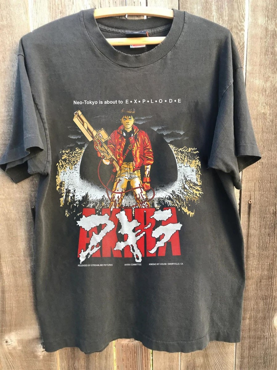 Akira T-Shirt Vintage Anime New From Japan Tee All Size S-5XL