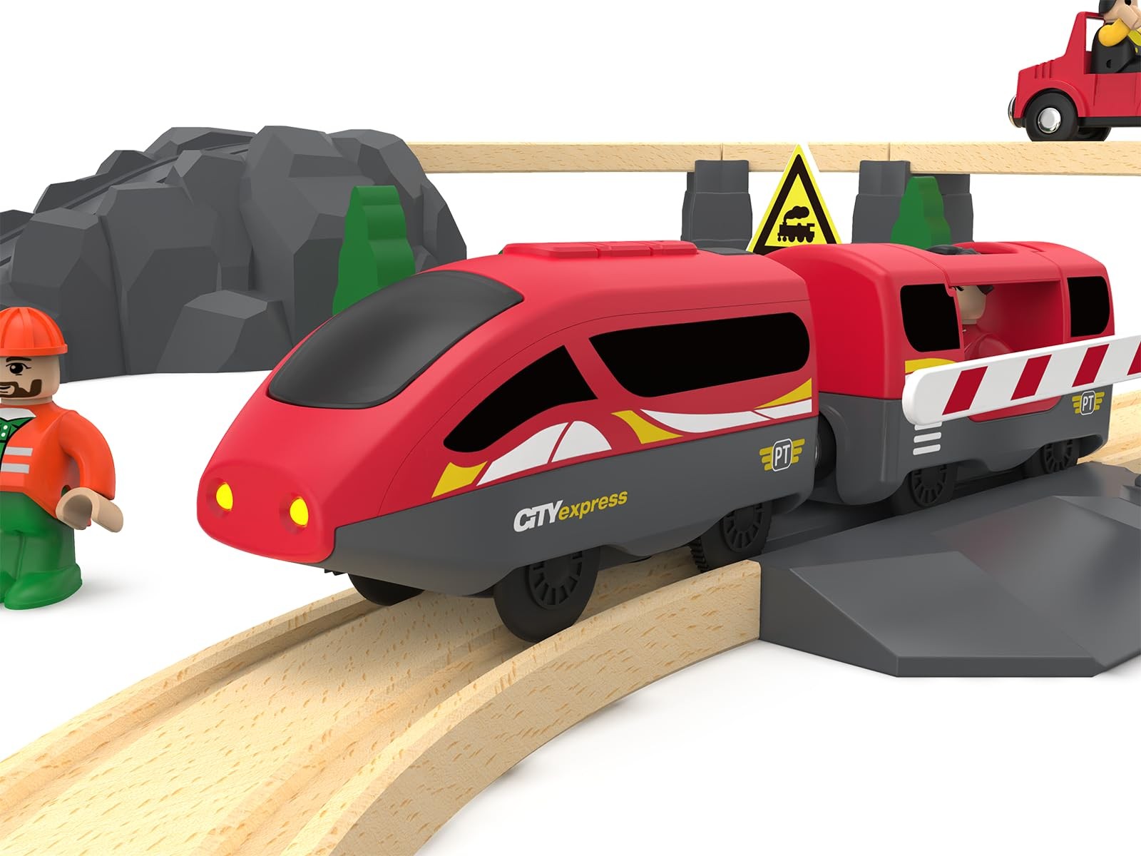 Train Track Accessories Remote Control Train Battery Operated Locomotive Train T