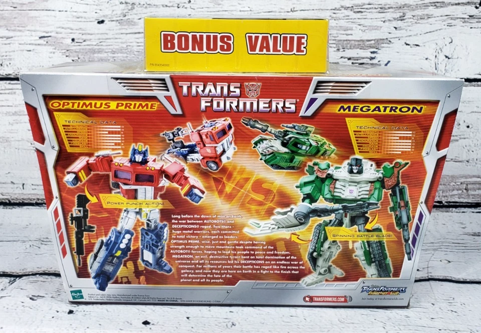 Transformers The Ultimate Battle Optimus Prime vs Megatron NEW w/Bonus New - Image 4 of 4