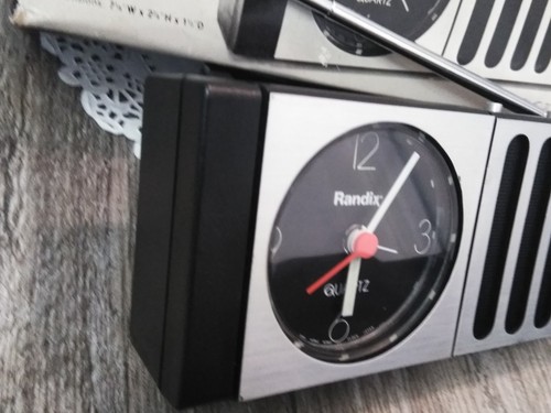 VTG. Randix QCR-18S AM-FM QUARTZ Portable Radio & Alarm Clock W/BOX,MANUAL - Picture 13 of 15