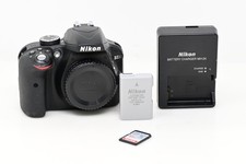 Nikon D3300 24.2MP Digital SLR DSLR Camera Body Only w/ 32GB SD Card #128