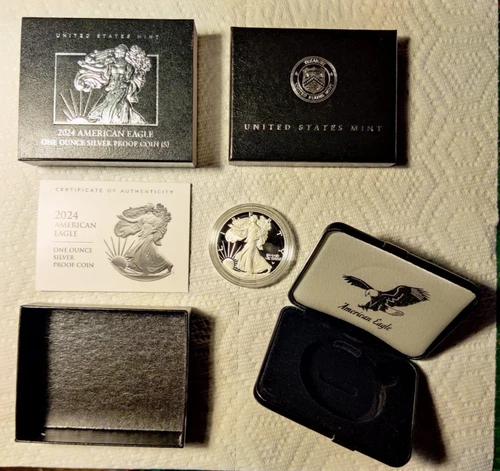 2024 S American Eagle 1 oz. Silver Proof/ us mint / COA / Beauty