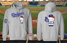 HOT Los Angeles Dodgers Hello Kitty Hoodie FULL SIZE S - 5XL