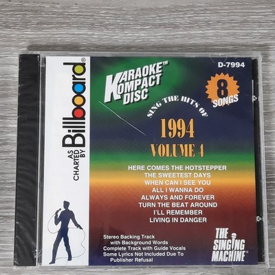 The Singing Machine Sing The Hits Of 1994 Volume 4 CD 1995 Karaoke Pop