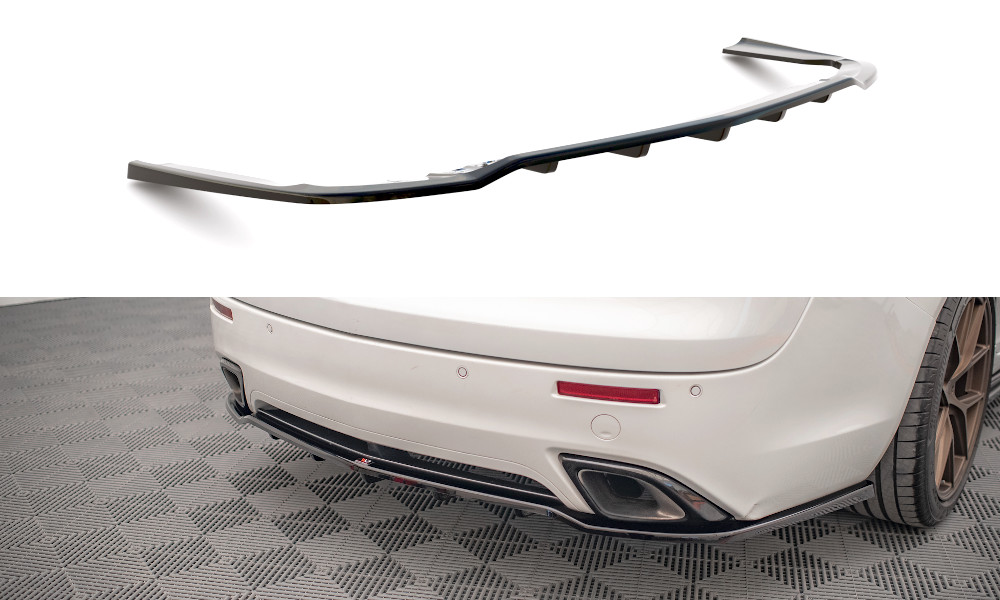 Splitter arriere Maxton pour Opel Insignia OPC Mk1 en noir avec barre