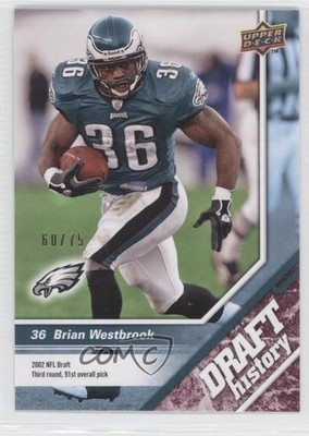 2009 Upper Deck Draft Edition History Burgundy 60/75 Brian Westbrook #171 0b2