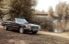 MERCEDES-BENZ 1985 380SL SCHWARZ,  STANDORT 77656 OFFENBURG, TUV& H-KENNZEICHEN