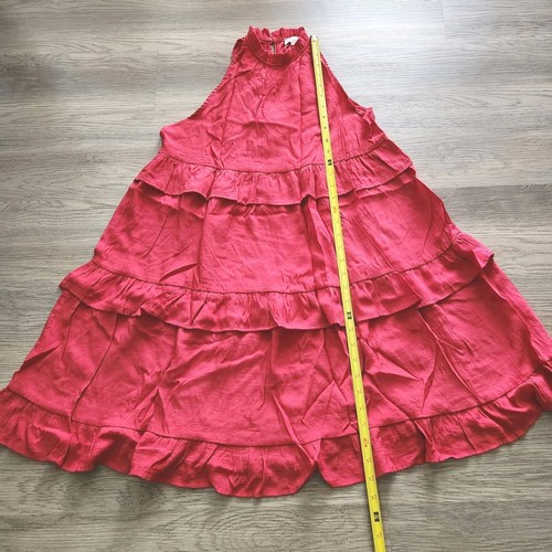 Mini vestido de verano para bebé muñeca playa piscina sin mangas para mujer talla grande con volantes - Imagen 9 de 10