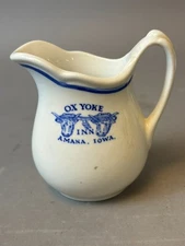 #73K Antique Ox Yoke Inn Amana Iowa 1900s Walker China Bedford OH Souvenir 