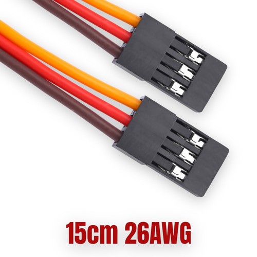 ✅ 4 Servo Patch Kabel 15cm Patchkabel Servokabel JR Stecker zu Stecker 26AWG ✅ - Bild 5 von 14