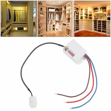 PIR Infrared Motion Sensor Detector AC 220V-240V Control Switch Wall Lamp Light