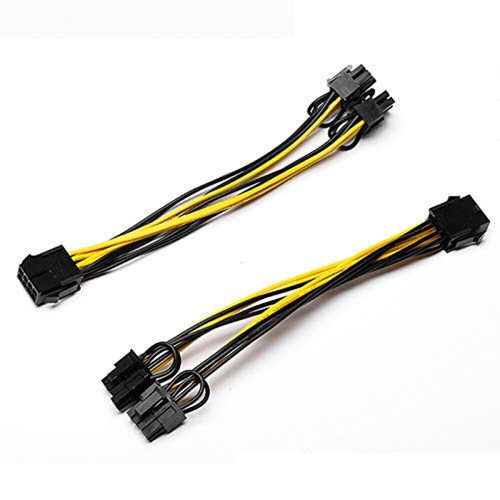 CPU 8 Pin to Dual PCIe 2X 8 Pin (6+2) Splitter Power Cable for Graphics Card BTC - Picture 5 of 8
