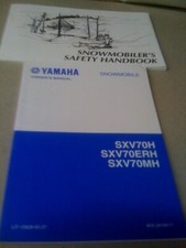 YAMAHA SNOWMOBILE OWNERS MANUAL SXV70H / SXV70ERH / SXV70MH