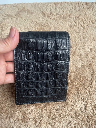 Genuine Leather Skin Men's bifold wallet, Double Side Handmade Wallet - Picture 4 of 16