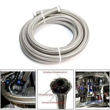 4an6an8an10an12an Stainless Steel Braided Cpe Fueloilgas Hose Line Silver