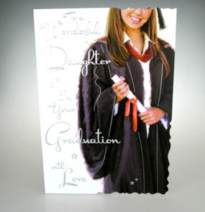 GREAT congratulations card To a Wonderful Daughter On Your Graduation with Love