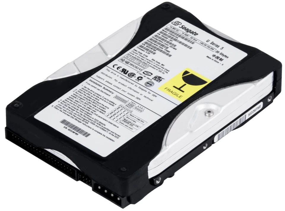 Hard Drive Seagate U SERIES 5 ST320413A 20GB 5400U/Min 512KB Ide Ata 3.5 " " - Image 2 of 3